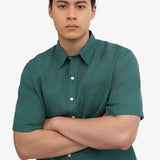 Colorful Standard Linen SS Shirt Ocean Green