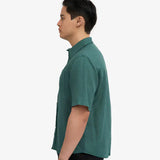 Colorful Standard Linen SS Shirt Ocean Green