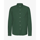 Colorful Standard Organic Flannel Shirt In Emerald Green