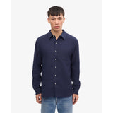 Colorful Standard Organic Flannel Shirt In Navy Blue