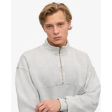 Colorful Standard Organic Quarter Zip In Faded Grey