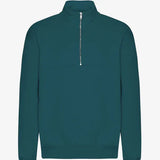 Colorful Standard Organic Quarter Zip Ocean Green