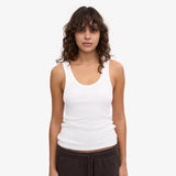 Colorful Standard Organic Rib Tank Top In Optical White