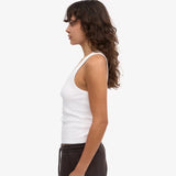 Colorful Standard Organic Rib Tank Top In Optical White