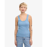Colorful Standard Women Organic Rib Tank Top In Seaside Blue