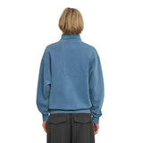 Colorful Standard Women's Organic Quarter Zip In Faded Indigo