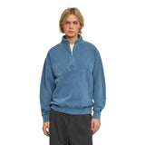 Colorful Standard Women's Organic Quarter Zip In Faded Indigo