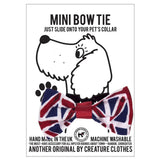 Creature Clothes Mini Dog Bow Tie In Union Jack