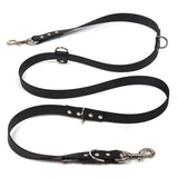 Creature Clothes Vegan Leather Hands Free Dog Lead In Black