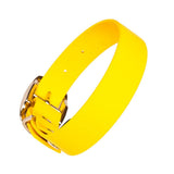 Creature Clothes Vegan Leather Large Collar In Yellow