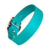 Creature Clothes Vegan Leather Medium Collar In Teal
