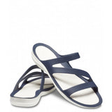 Crocs Swiftwater Sandals in Navy/White