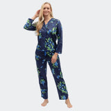 Cyberjammies Berry Fruit Print Pyjama Top In Midnight