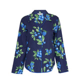 Cyberjammies Berry Fruit Print Pyjama Top In Midnight