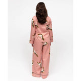 Cyberjammies Bonnie Womens Crane Bird Print Wide Leg Pyjama Bottoms