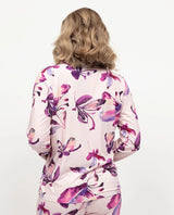 Cyberjammies Colette Floral Pyjama Top in Pink