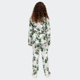 Cyberjammies Fern Kids Unisex Alpine Print Pyjama Set In Olive