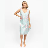 Cyberjammies Francesca Flamingo Print Short Nightdress In Mint