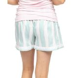 Cyberjammies Francesca Printed Stripe Shorts In Mint