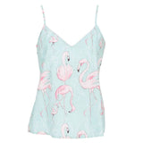 Cyberjammies Francesca Womens Flamingo Print Cami In Mint
