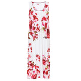 Cyberjammies Isabella Floral Printed Jersey Long Nightdress In Oxblood