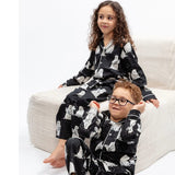 Cyberjammies Kids Unisex Polar Bear Print Pyjama Set In Black