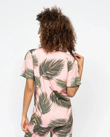 Cyberjammies Lea Womens Leaf Printed Jersey Pyjama Top
