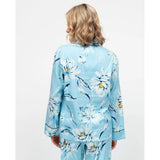 Cyberjammies Madelyn Floral Print Pyjama Top In Blue