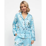 Cyberjammies Madelyn Floral Print Pyjama Top In Blue