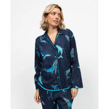Cyberjammies Marina Womens Whale Print Pyjama Top