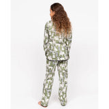 Cyberjammies Nancy Girls Dog Print Pyjama Set In Sage Green