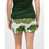 Cyberjammies Olive Leaf Printed Jersey Shorts In Green