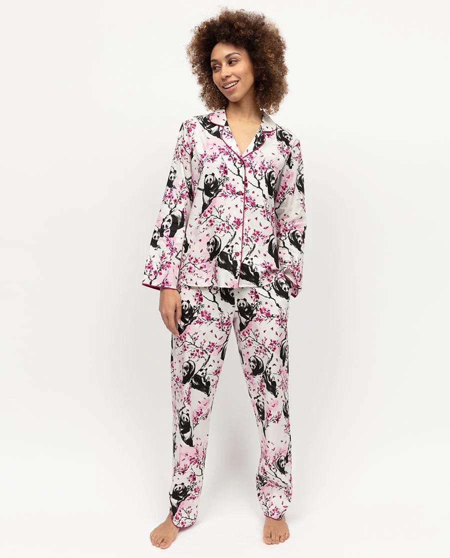Cyberjammies Penelope Panda Pyjama Pant in White