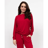 Cyberjammies Slouch Jersey Pyjama Top In Red
