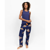 Cyberjammies Tiger Print Pyjama Bottoms In Indigo