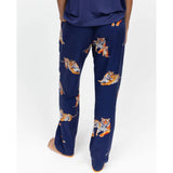 Cyberjammies Tiger Print Pyjama Bottoms In Indigo