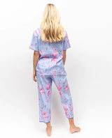 Cyberjammies Zoey Flamingo Print Cropped Pyjama Bottoms