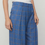 DAY Birger ét Mikkelsen Classic Summertime Check Pants Lapis Blue