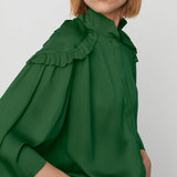 DAY Birger ét Mikkelsen Mateo Modern Drape Blouse Green