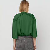 DAY Birger ét Mikkelsen Mateo Modern Drape Blouse Green