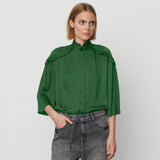 DAY Birger ét Mikkelsen Mateo Modern Drape Blouse Green