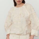 DAY Birger ét Mikkelsen Porter Blooming Fringes Top Jet Stream