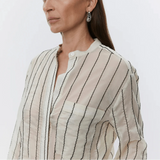 DAY Birger ét Mikkelsen Yrsa Sheer Stripe in Pistachio Shell