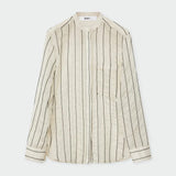 DAY Birger ét Mikkelsen Yrsa Sheer Stripe in Pistachio Shell