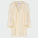 DAY Birger ét Mikkelsen Zachary Sheer Cotton Dress Vanilla Ice