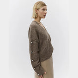 DAY Birger et Mikkelsen Solange Cozy Days Pullover In Wren Melange