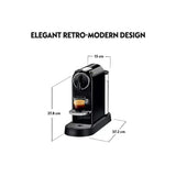 Nespresso Citiz Coffee Pod Machine by De’Longhi in Black