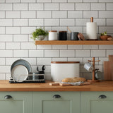 Denby White Bread Bin With Acacia Lid