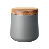 Denby Set Of 3 Grey Storage Canisters