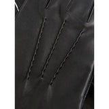 Dents - Dilton Men's Three-Point Lined Leather Gloves In Black